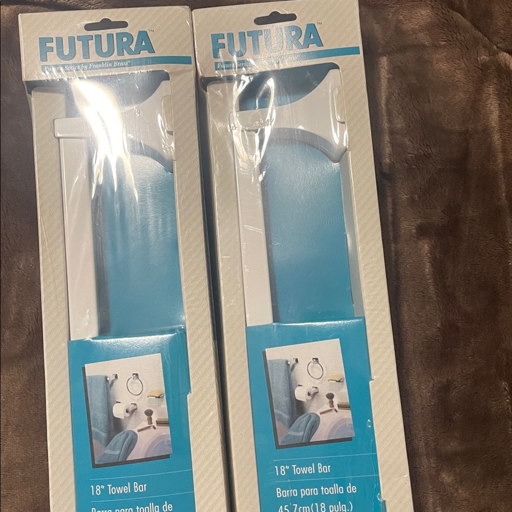 Franklin Brass Futura Bath 18 Towel Bar Chrome Finish 2 Pack